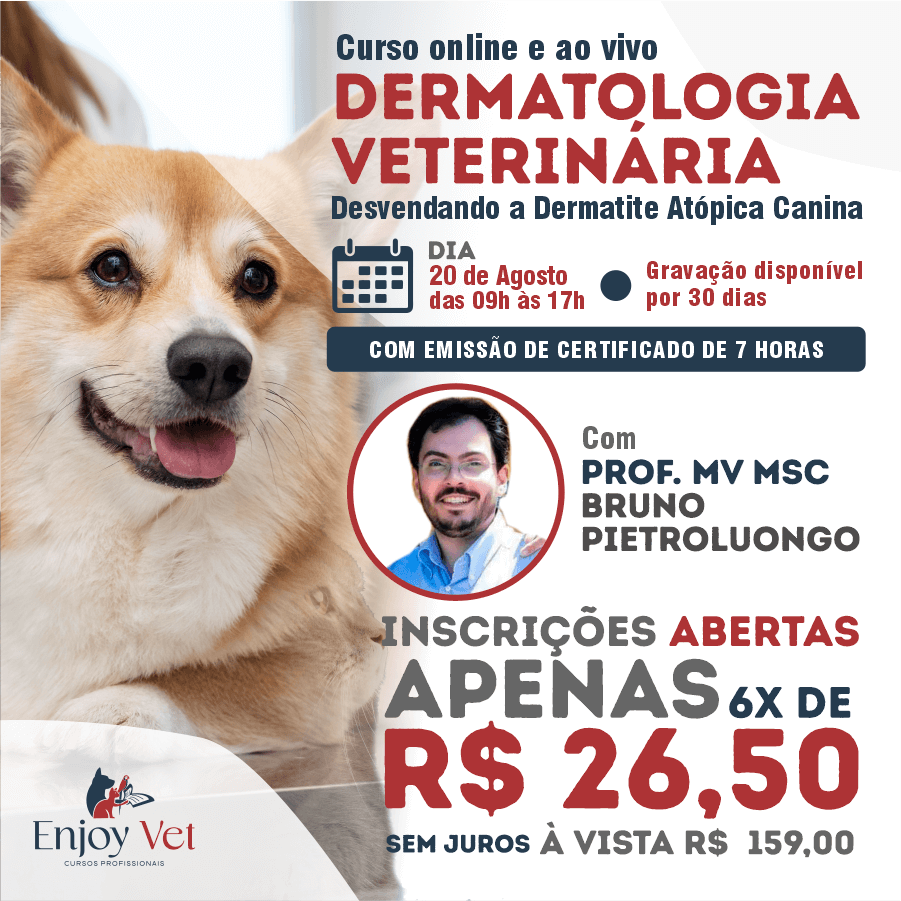 Dermatologia Veterinária: Desvendando a Dermatite Atópica Canina (Curso Online e Ao Vivo)