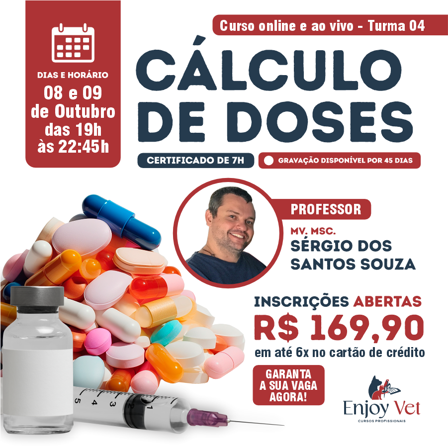 Curso online e ao vivo – Cálculo de Doses – Turma 4